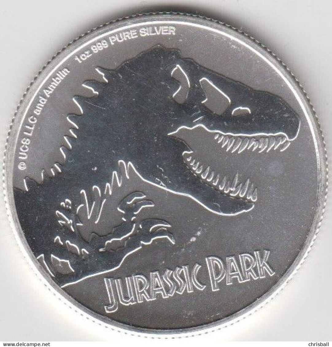 Niue Silver 'Jurassic Park' 1oz Coin - Niue