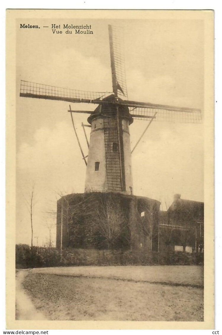 Melsen Merelbeke  Het Molenzicht  Vue Du Moulin    MOLEN MOULIN - Merelbeke