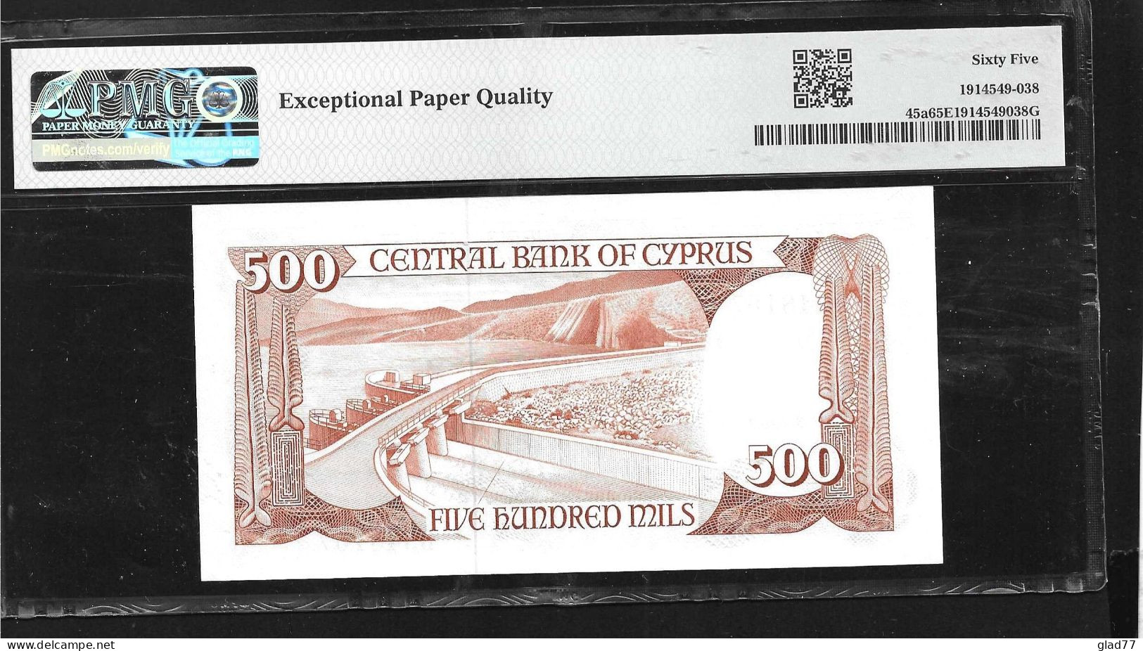 Cyprus  500 MIL 1.6.1982 PMG   65EPQ  GEM  UNC! - Chypre