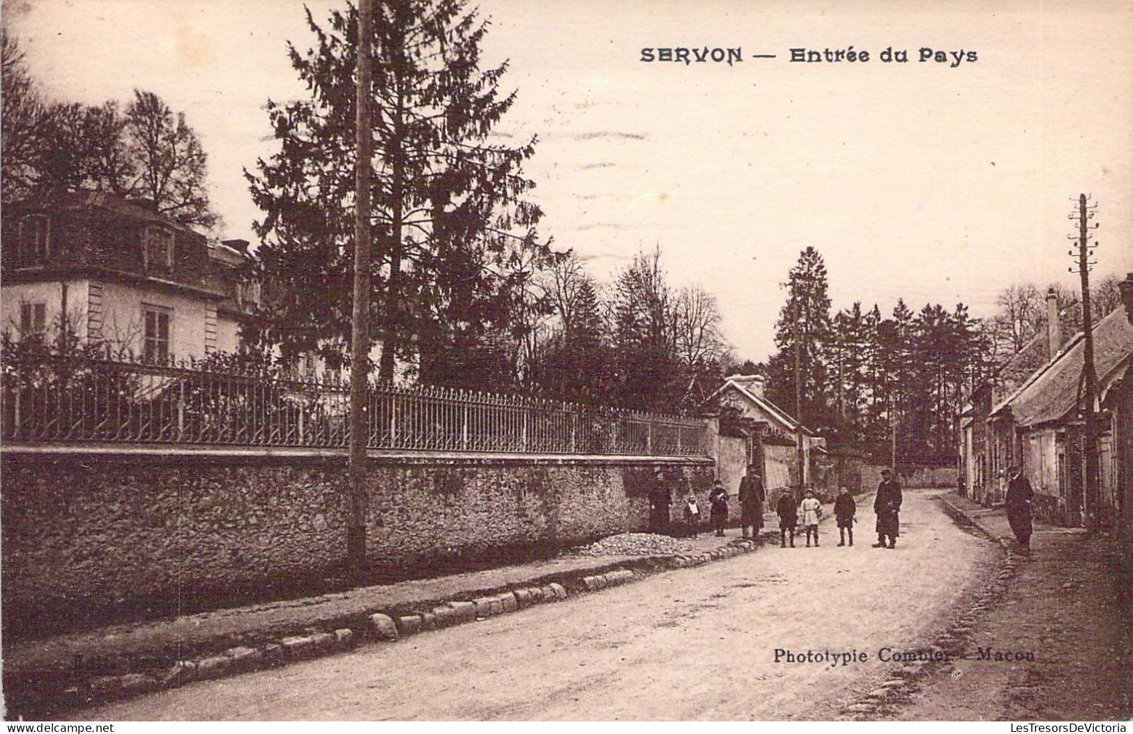 FRANCE - 71 - SERVON - Entrée Du Pays - Carte Postale Ancienne - Chagny