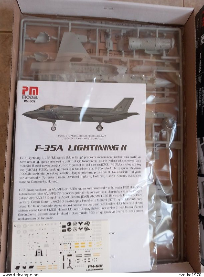 F-35A Lightning II, 1/72, PM Model Turkey (free International Shipping) - Avions & Hélicoptères