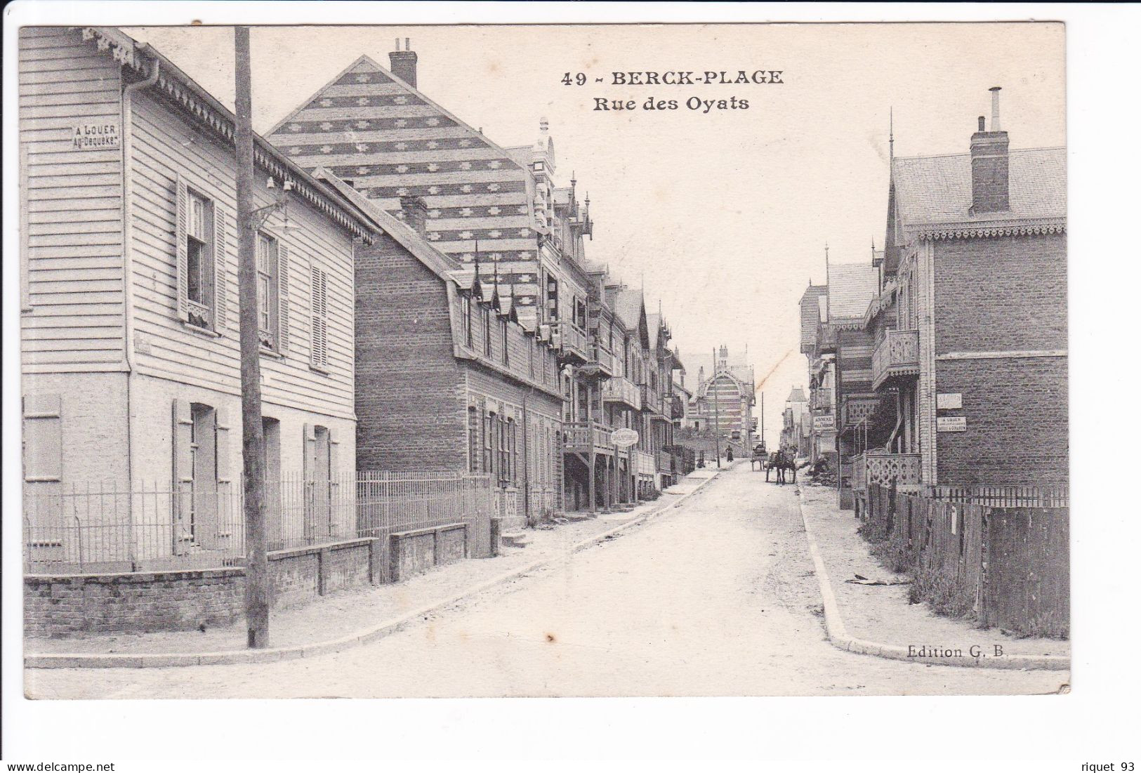 49 - BERCK-PLAGE - Rue Des Oyats - Berck