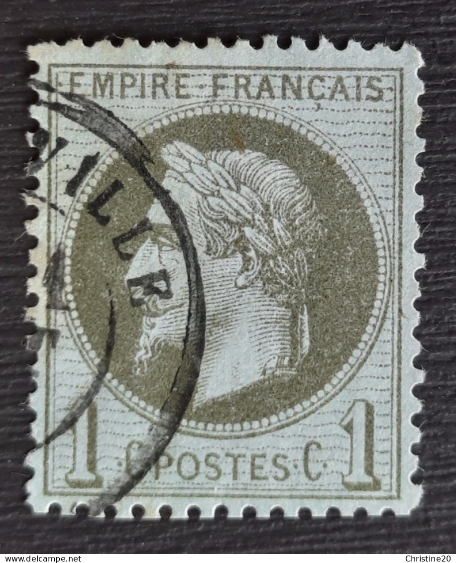 France 1870 N°25 Ob CaD TTB Cote 25€ - 1863-1870 Napoléon III Lauré