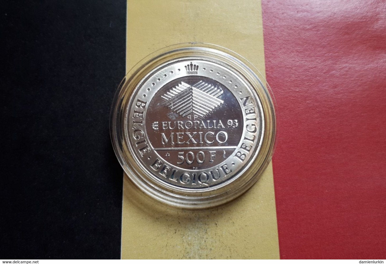 --PROMO 40€-- BELGIQUE 500 FRANCS QP EUROPALIA MEXICO 1993 QUALITY PROOF IN CAPSULE BOX + CERTIFICAT  ! LIRE DESCRIPTIF - 500 & 5000 Frank (goud)