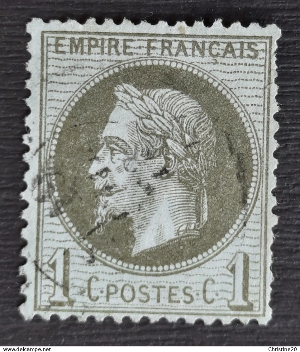 France 1870 N°25 Ob Dents Courtes à Droite Cote 25€ - 1863-1870 Napoléon III Lauré