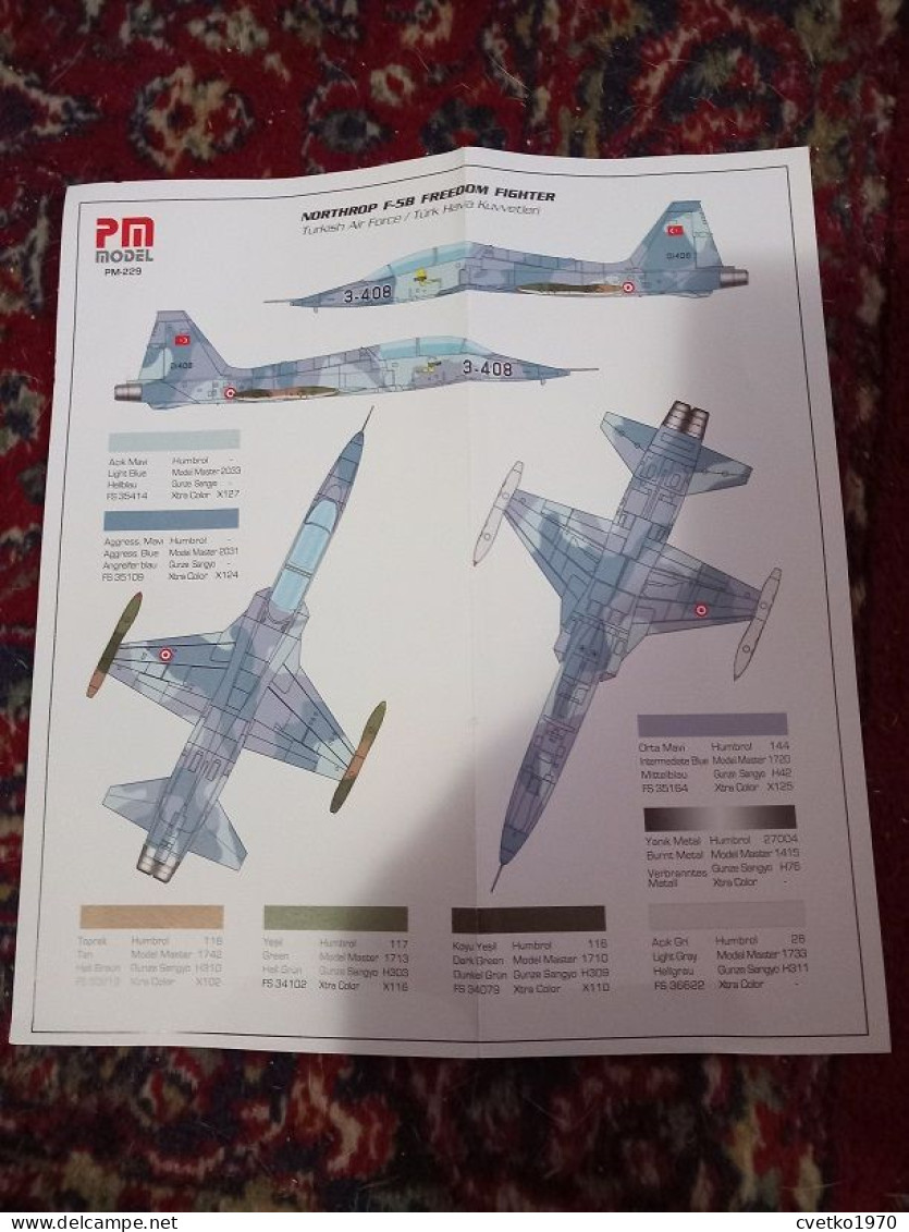 Northrop F-5B Freedom Figher, 1/72, PM Model Turkey (free international shipping)