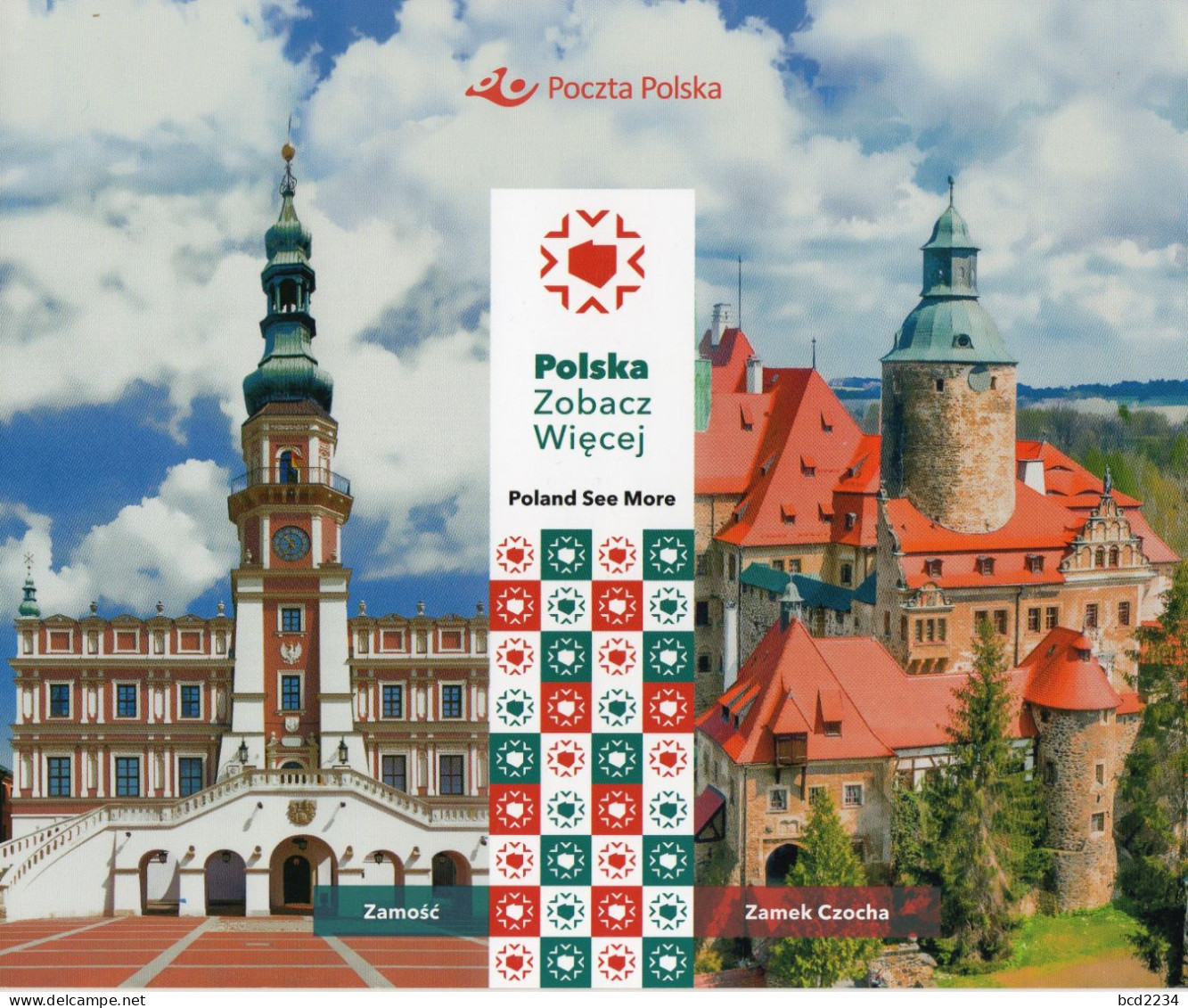 POLAND 2022 POLISH POST OFFICE SPECIAL LIMITED EDITION FOLDER: POLAND SEE MORE ZAMOSC OLD TOWN CZOCHA CASTLE NHM - Lettres & Documents