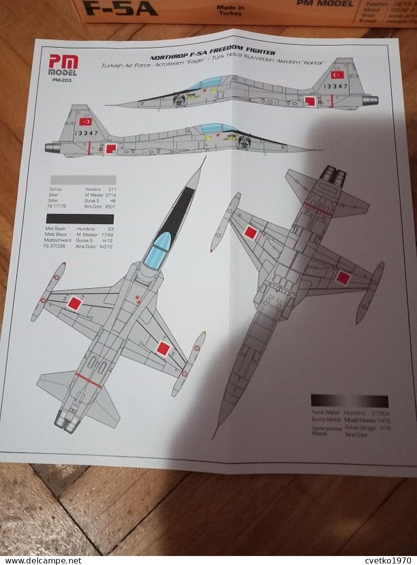 Northrop F-5A Freedom Figher, 1/72, PM Model Turkey (free international shipping)