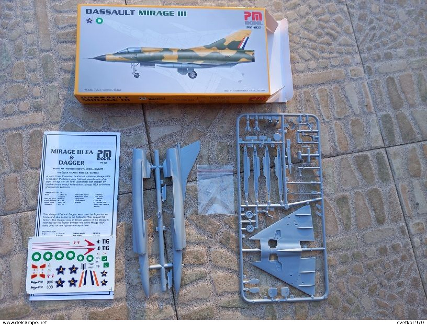 Dassault Mirage III, 1/72, PM Model Turkey (free International Shipping) - Luchtvaart