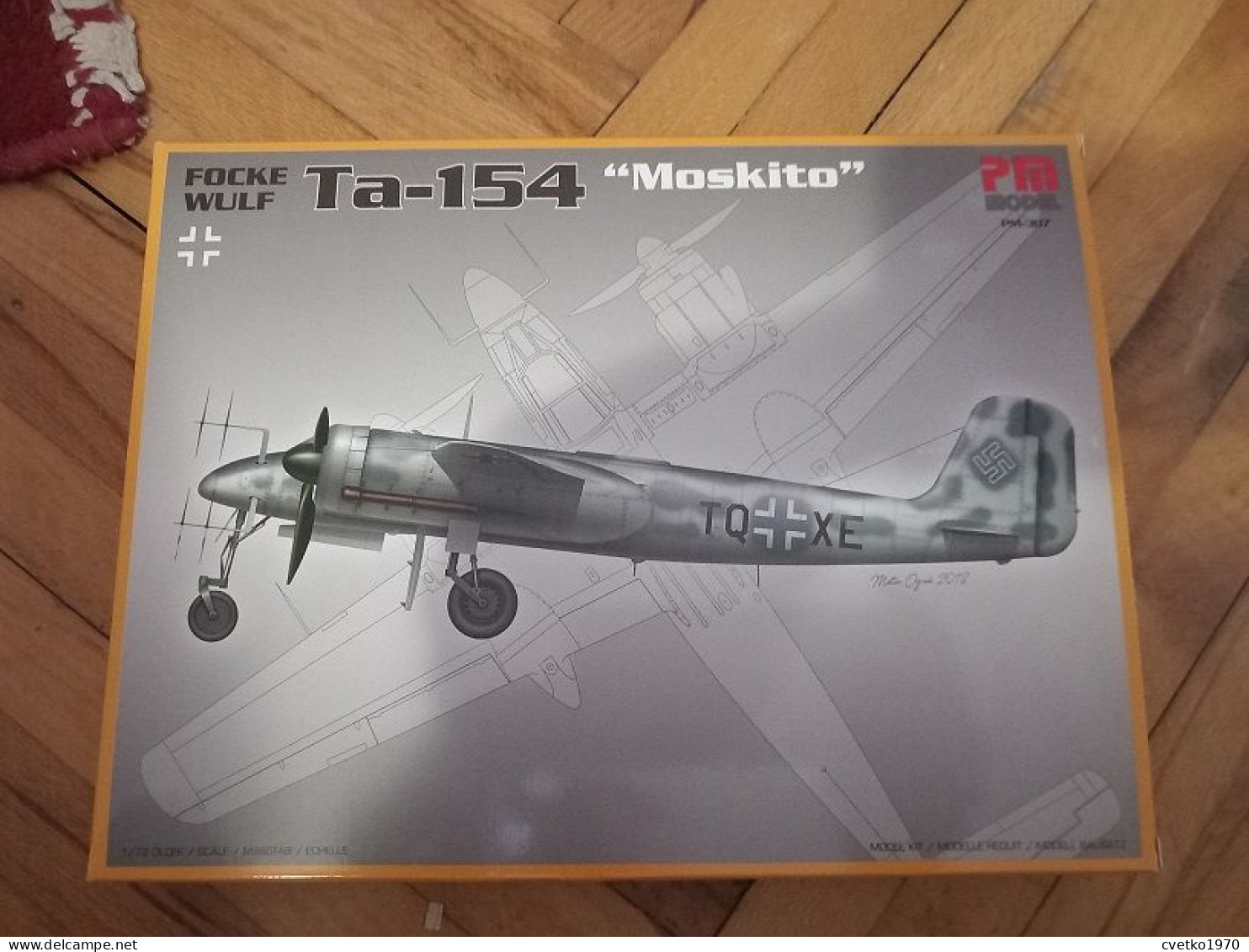 Focke Wulf Ta-154 Moskito, 1/72, PM Model Turkey (free International Shipping) - Airplanes & Helicopters