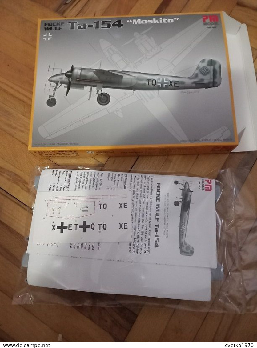 Focke Wulf Ta-154 Moskito, 1/72, PM Model Turkey (free International Shipping) - Luchtvaart