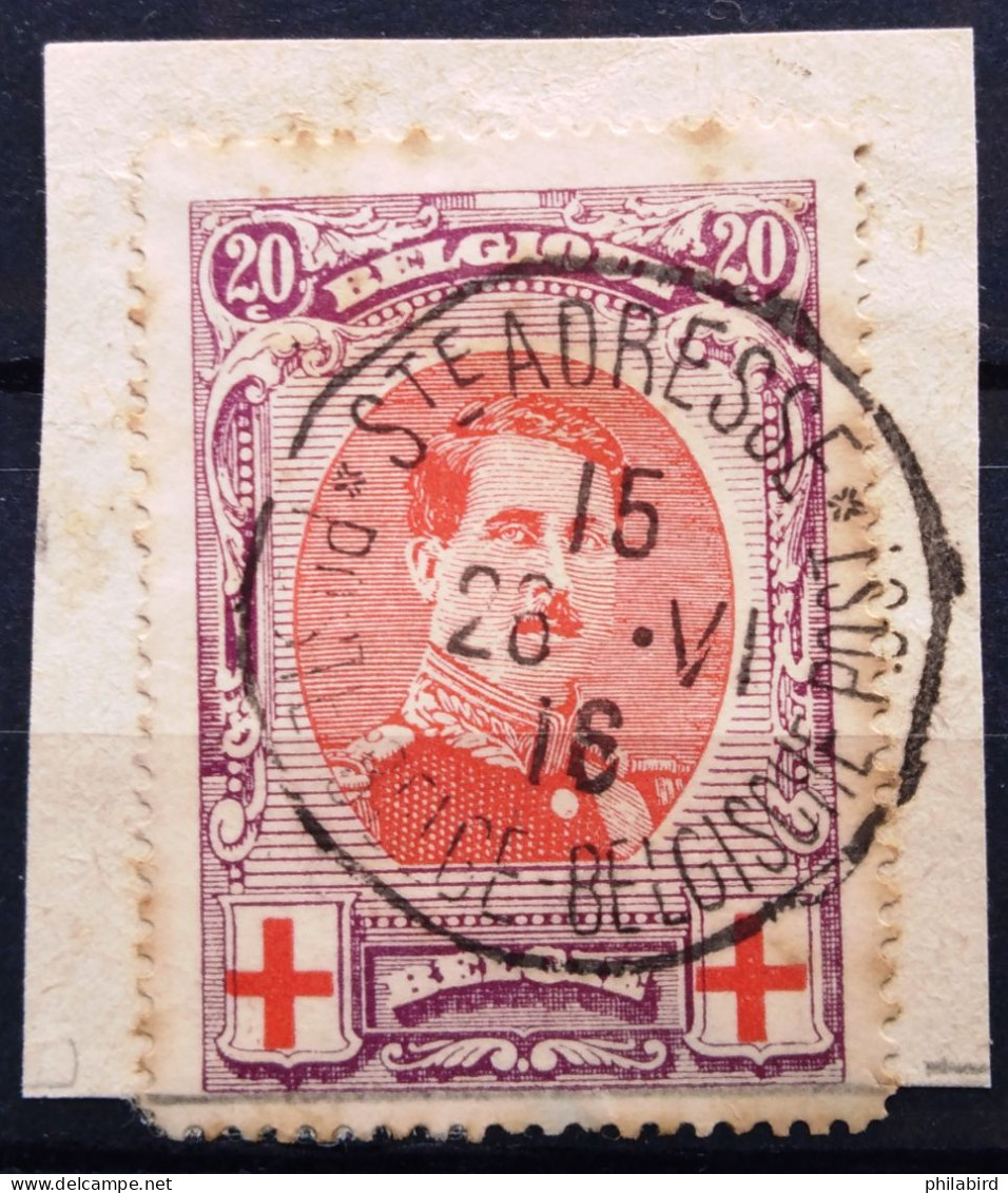 BELGIQUE                    N° 134                  OBLITERE - 1914-1915 Cruz Roja