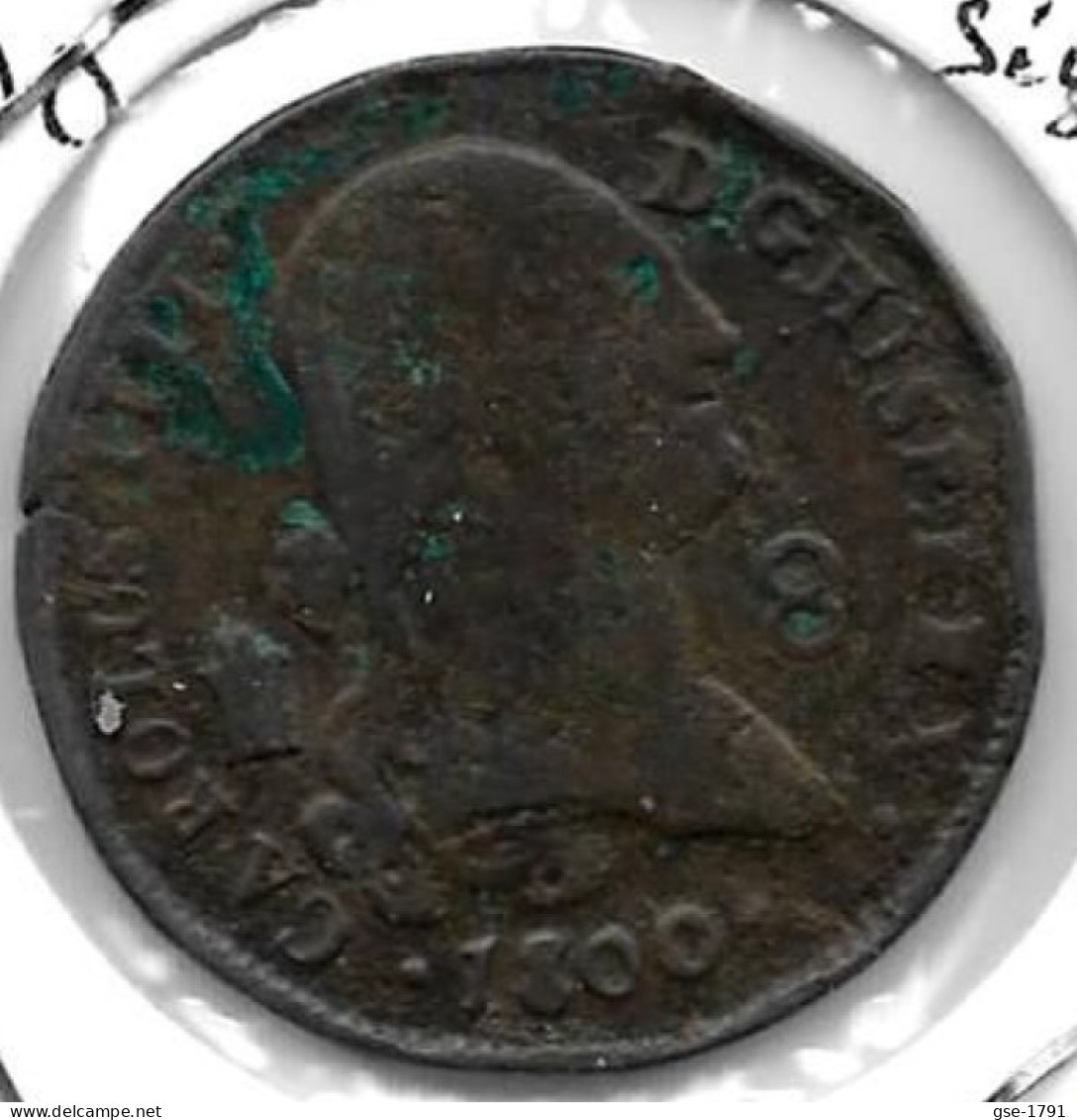 ESPAGNE CHARLES IV  8 Maravédis 1800  Ségovia  TB+ - Monedas Provinciales