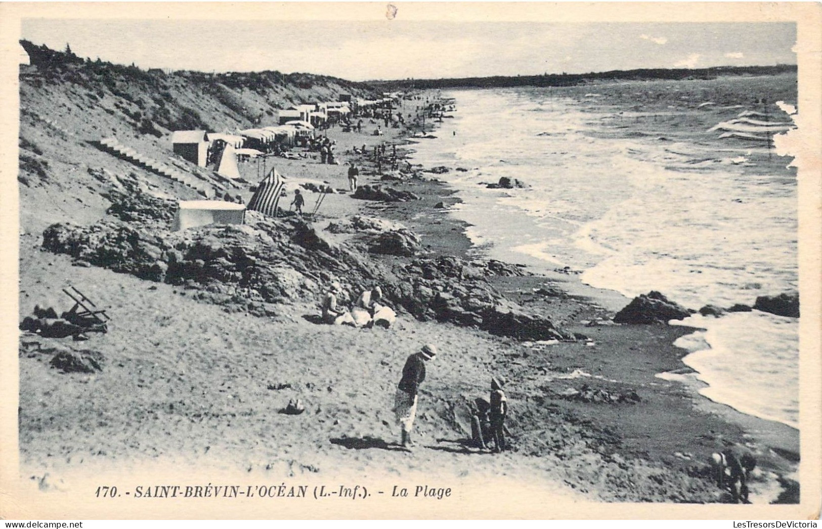 FRANCE - 44 - SAINT BREVIN L'OCEAN - La Plage - Edition Hougaroux  - Carte Postale Ancienne - Saint-Brevin-l'Océan