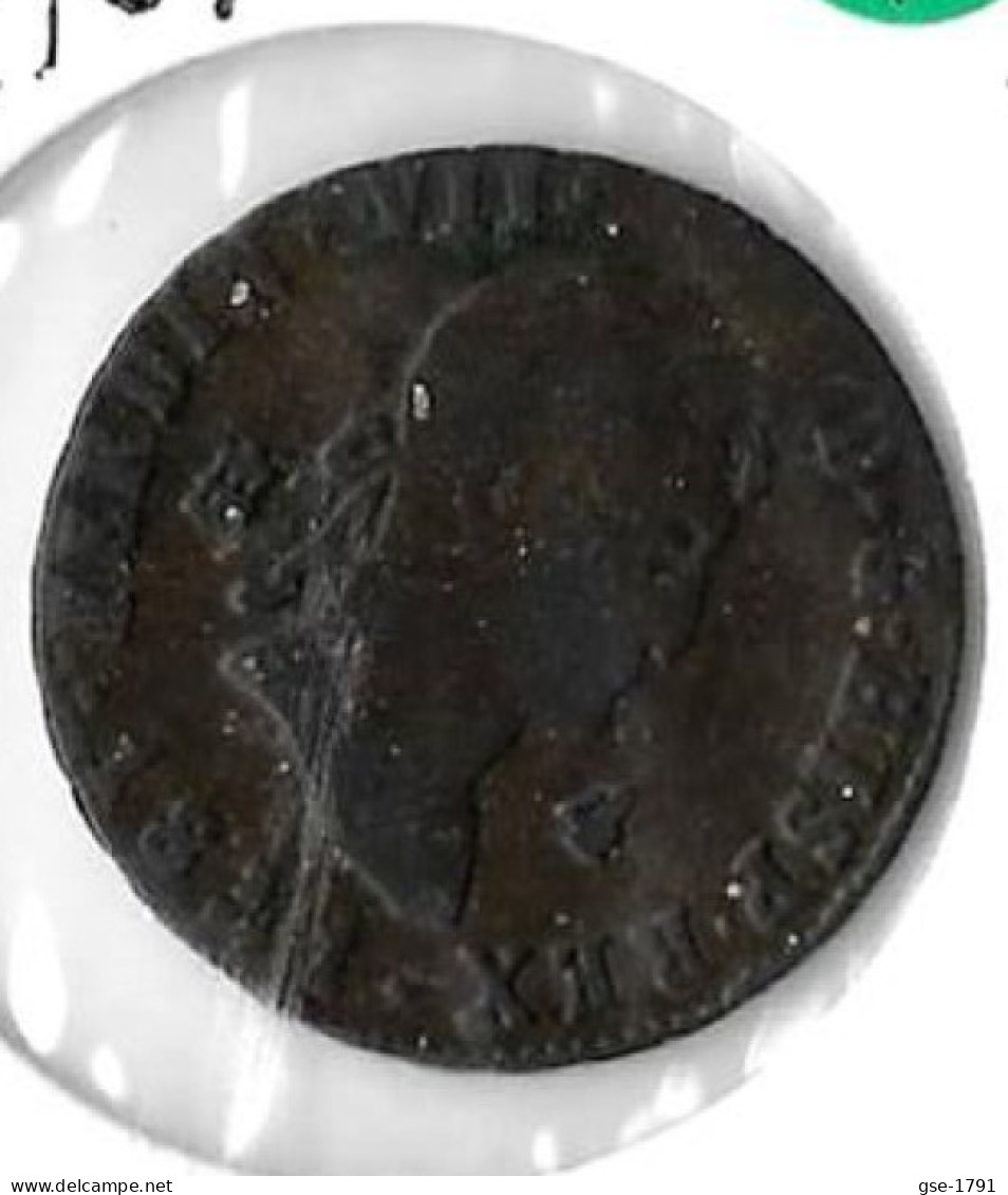 ESPAGNE FERDINAND VII  4 Maravédis 1831  SEGOVIA TB+ - Münzen Der Provinzen