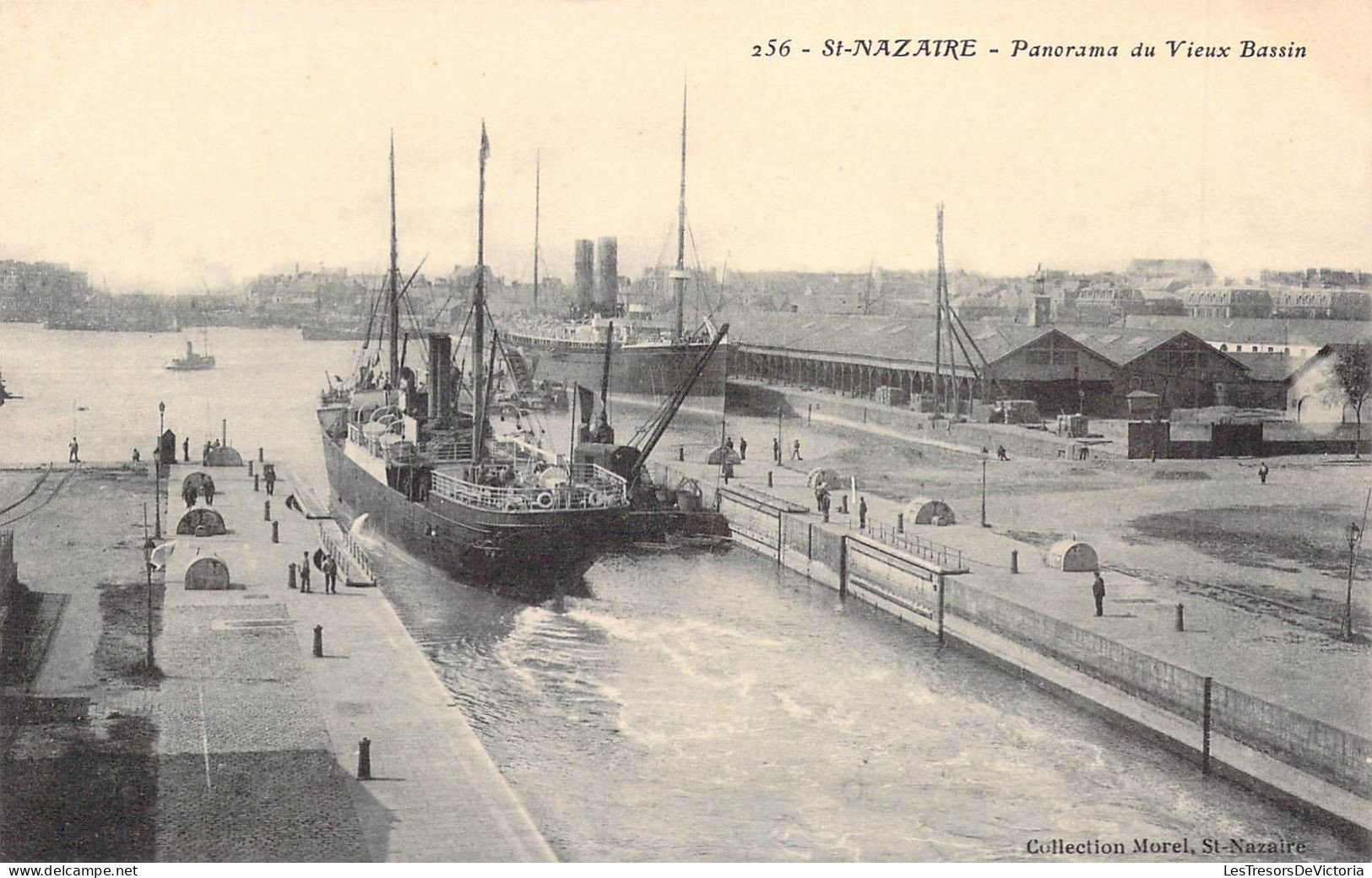 FRANCE - 44 - ST NAZAIRE - Panorama Du Vieux Bassin - Carte Postale Ancienne - Saint Nazaire