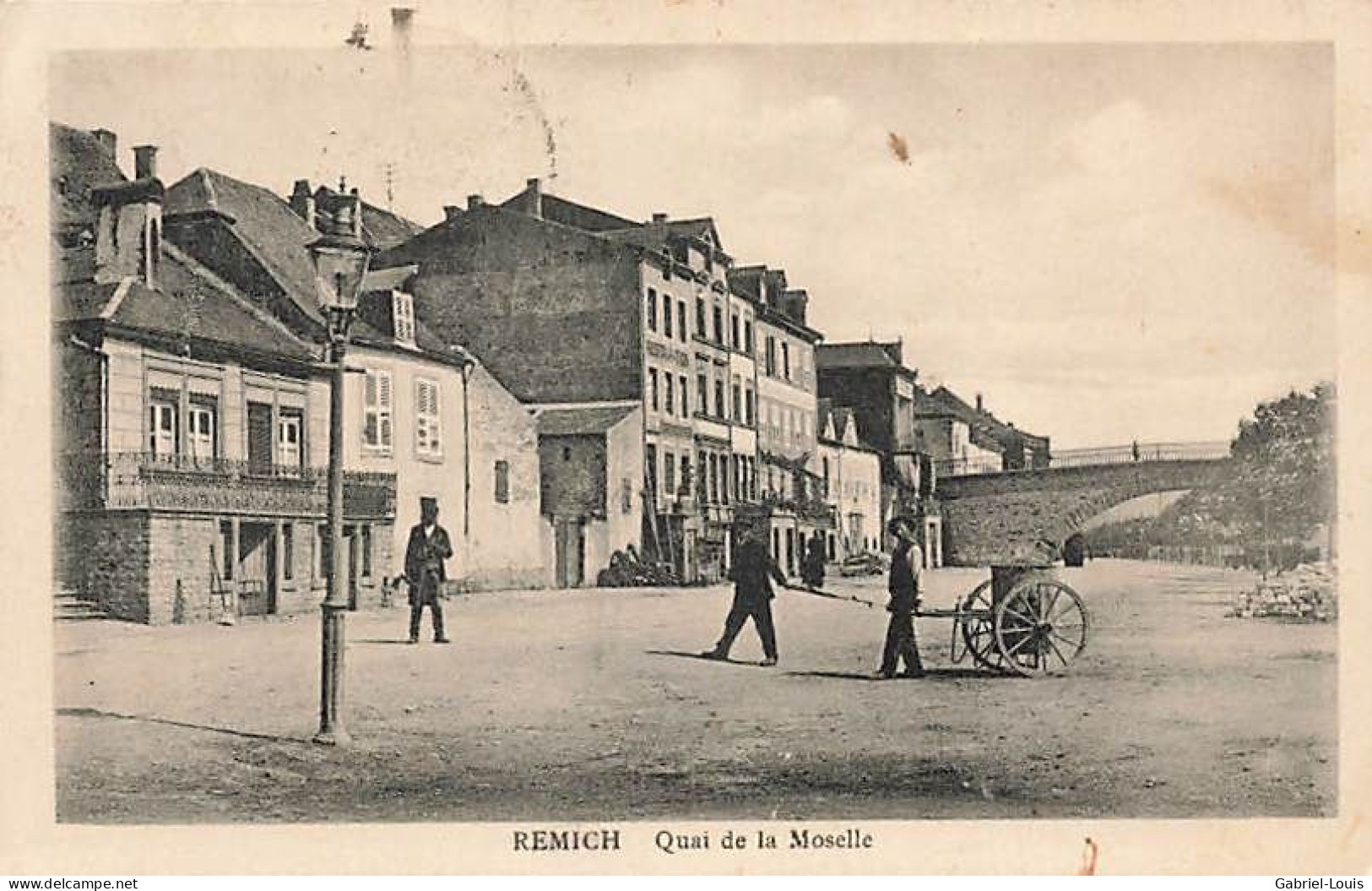 Remich Quai De La Moselle Chariot Animée - Remich