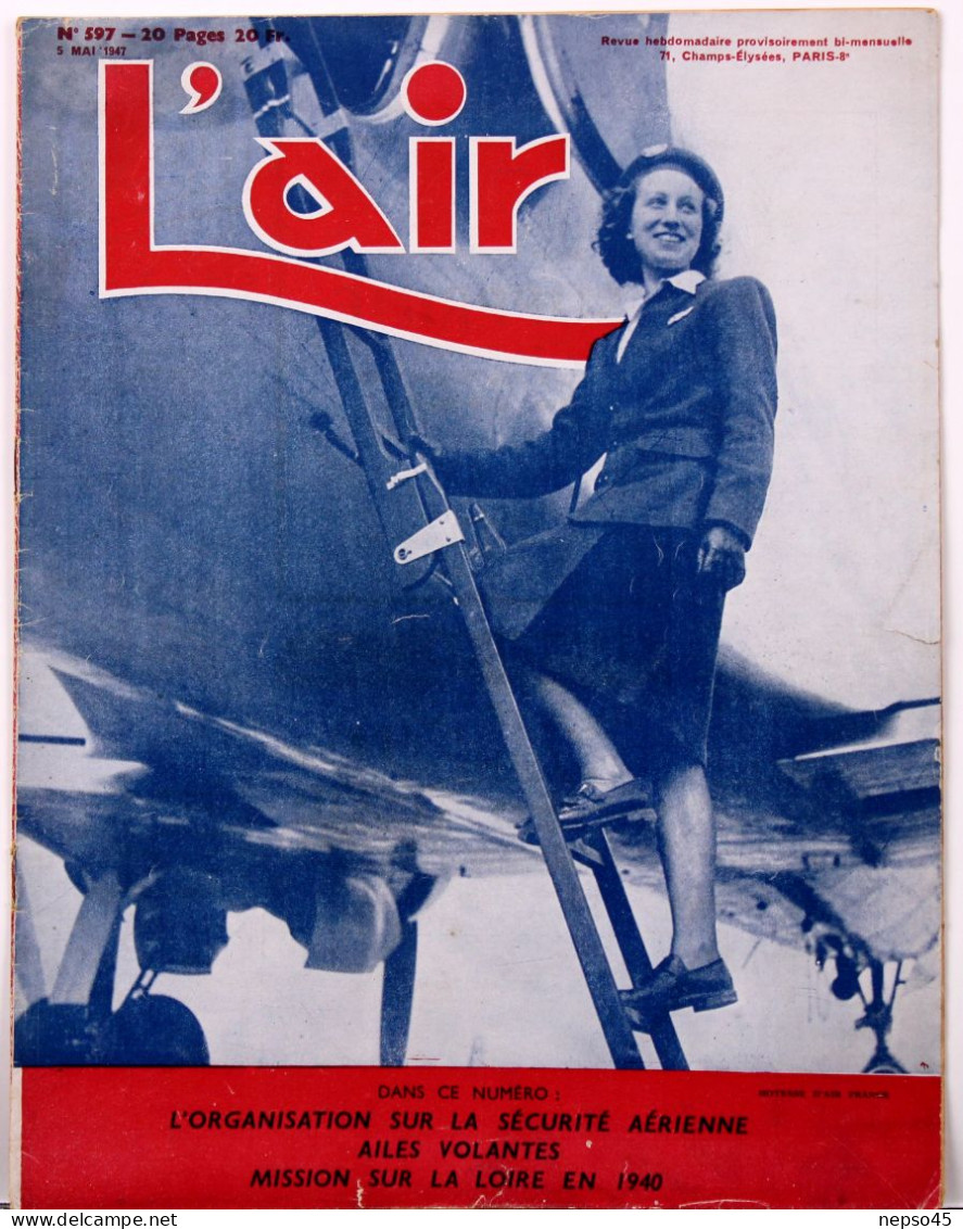 Avion.Revue " L'Air " 1947.Ailes Volantes.Handley Page Aile Le Manx.Aile Volante à Réaction " De Havilland " - Aviation