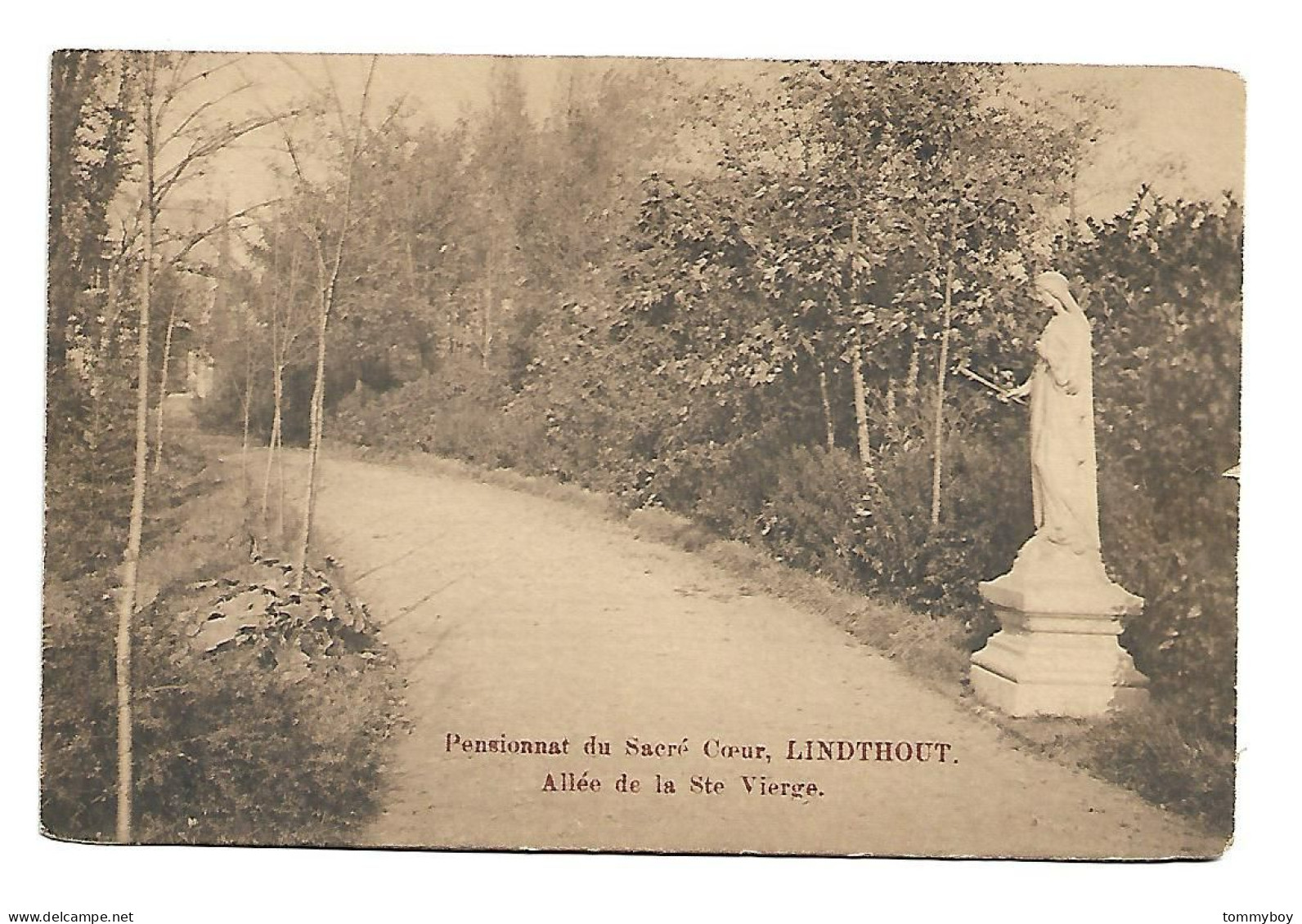 CPA, Pensionnat Du Sacré Coeur Lindthout, Allée De La Ste Vierge (matige Staat Hoeken) - St-Lambrechts-Woluwe - Woluwe-St-Lambert