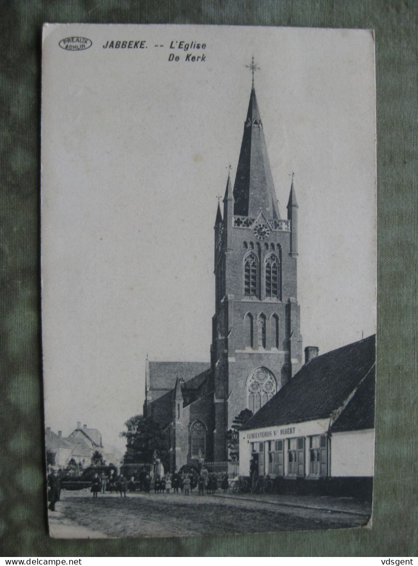 JABBEKE - DE KERK 1912 - Jabbeke