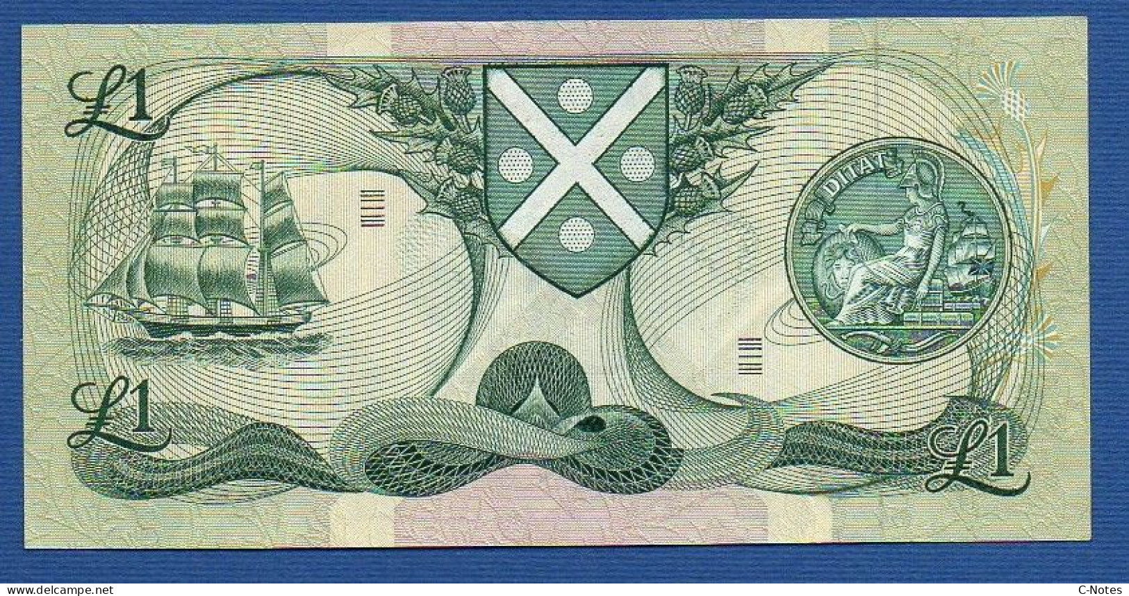 SCOTLAND - P.111a – 1 POUND 10.08.1970 XF+, S/n A/1 0657332 - 1 Pound