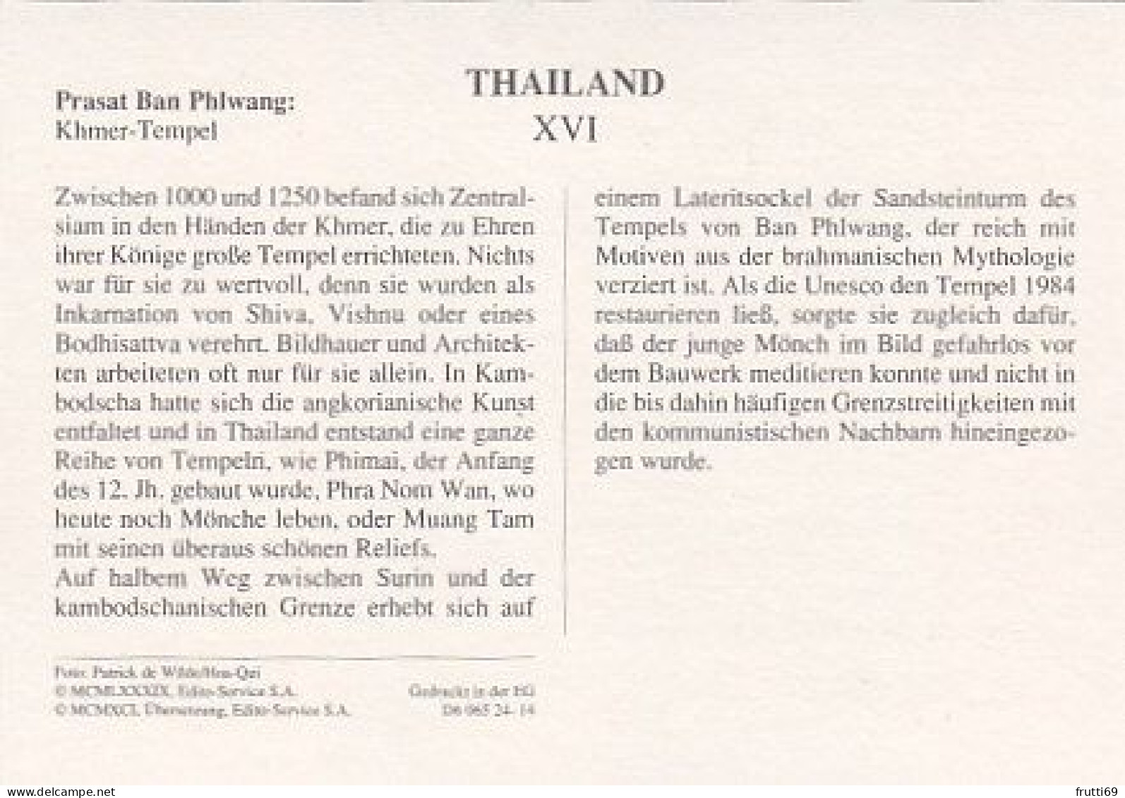 AK148225 THAILAND - Prasat Ban Phiwang - Khmer-Tempel - Thaïlande