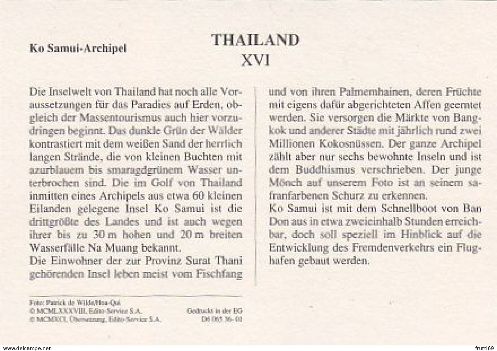 AK148230 THAILAND - Ko Samui-Archipel - Thaïlande