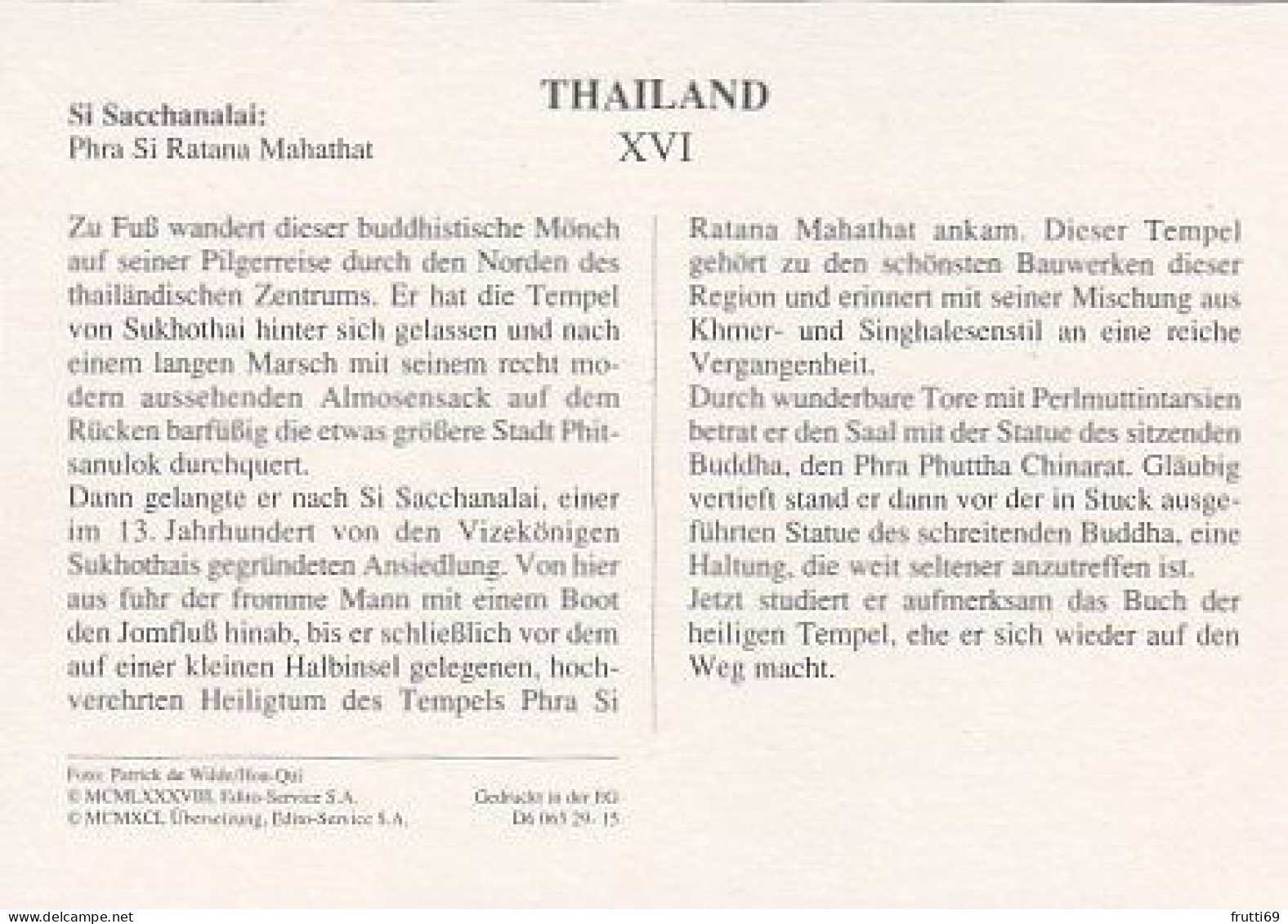 AK148234 THAILAND - Si Sacchanalai - Phra Si Ratana Mahhathat - Thaïlande