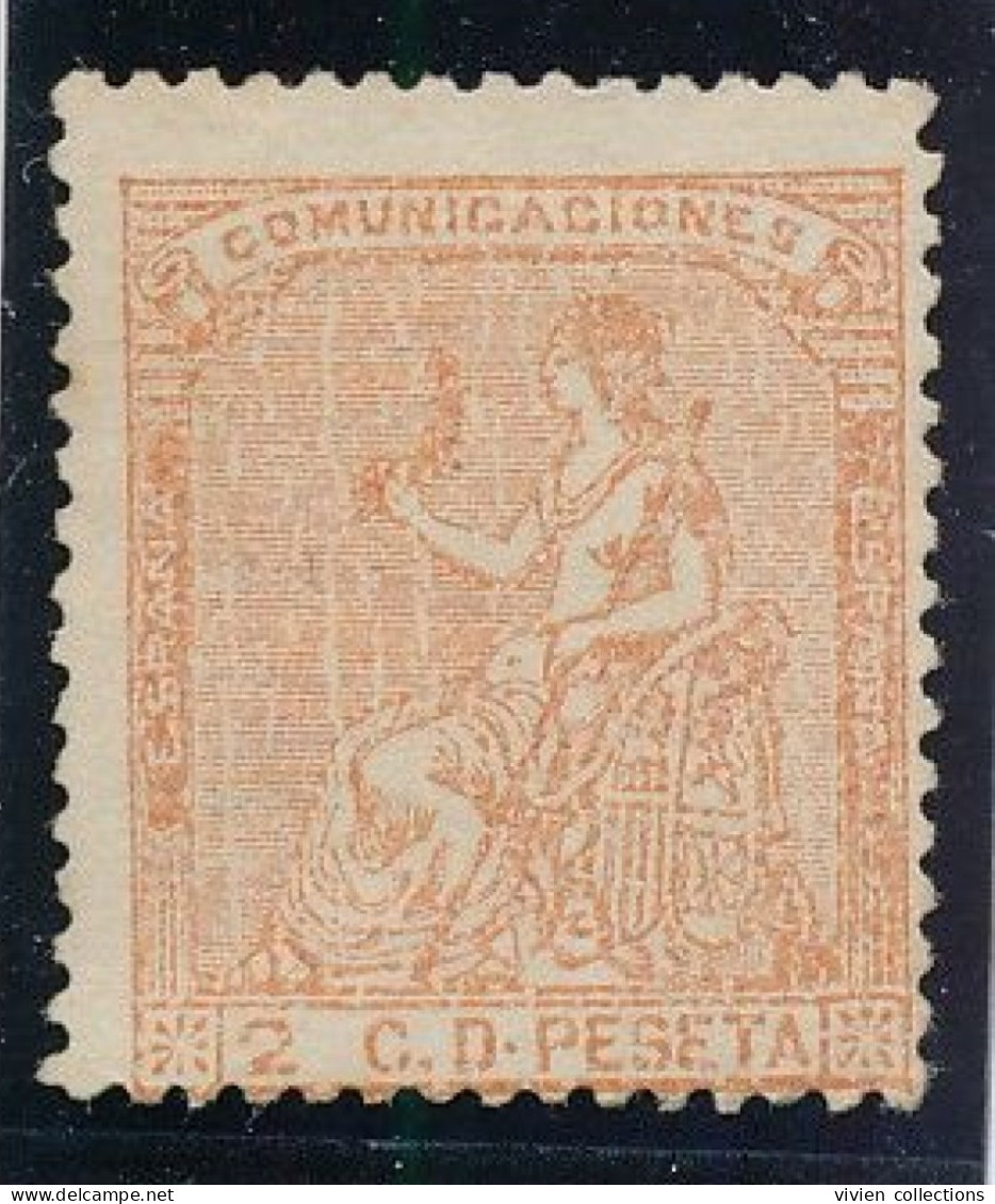 Espagne N° 130 Neuf (*) Variété Effet Craquelé Du Fond - Nuovi