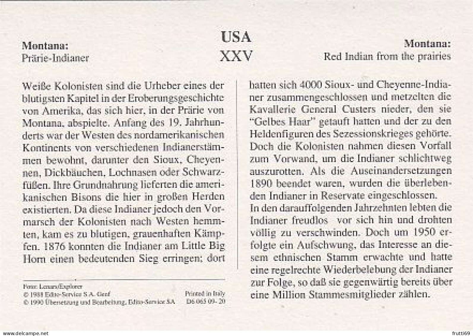 AK148264 USA - Montana - Prärie-Indianer - Autres & Non Classés