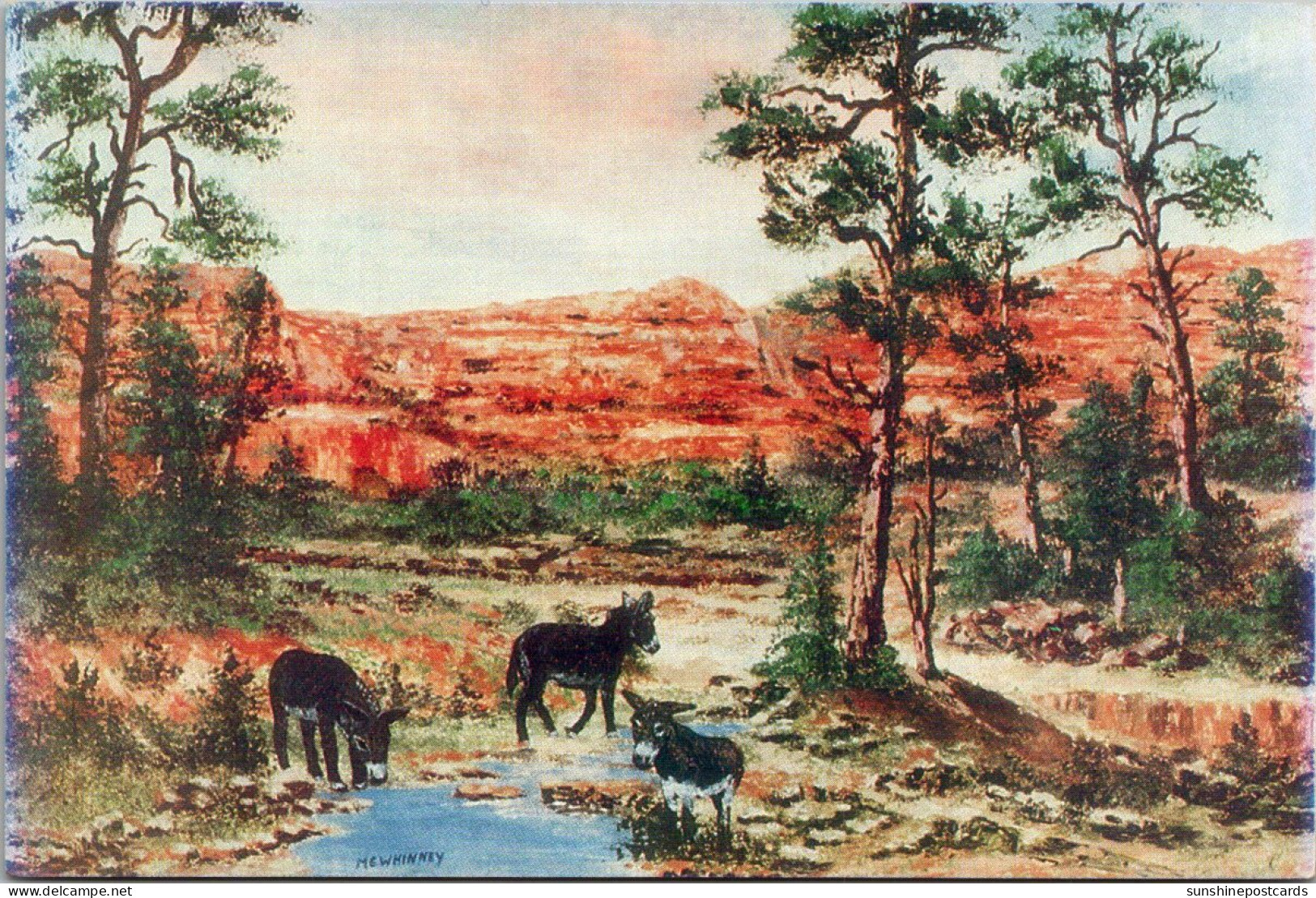 Arizona Sedona Red Rock Country Painting By William Mewhinney - Sedona