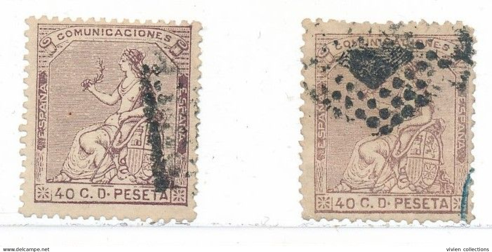 Espagne N° 135 X 2 Oblitérés - Used Stamps