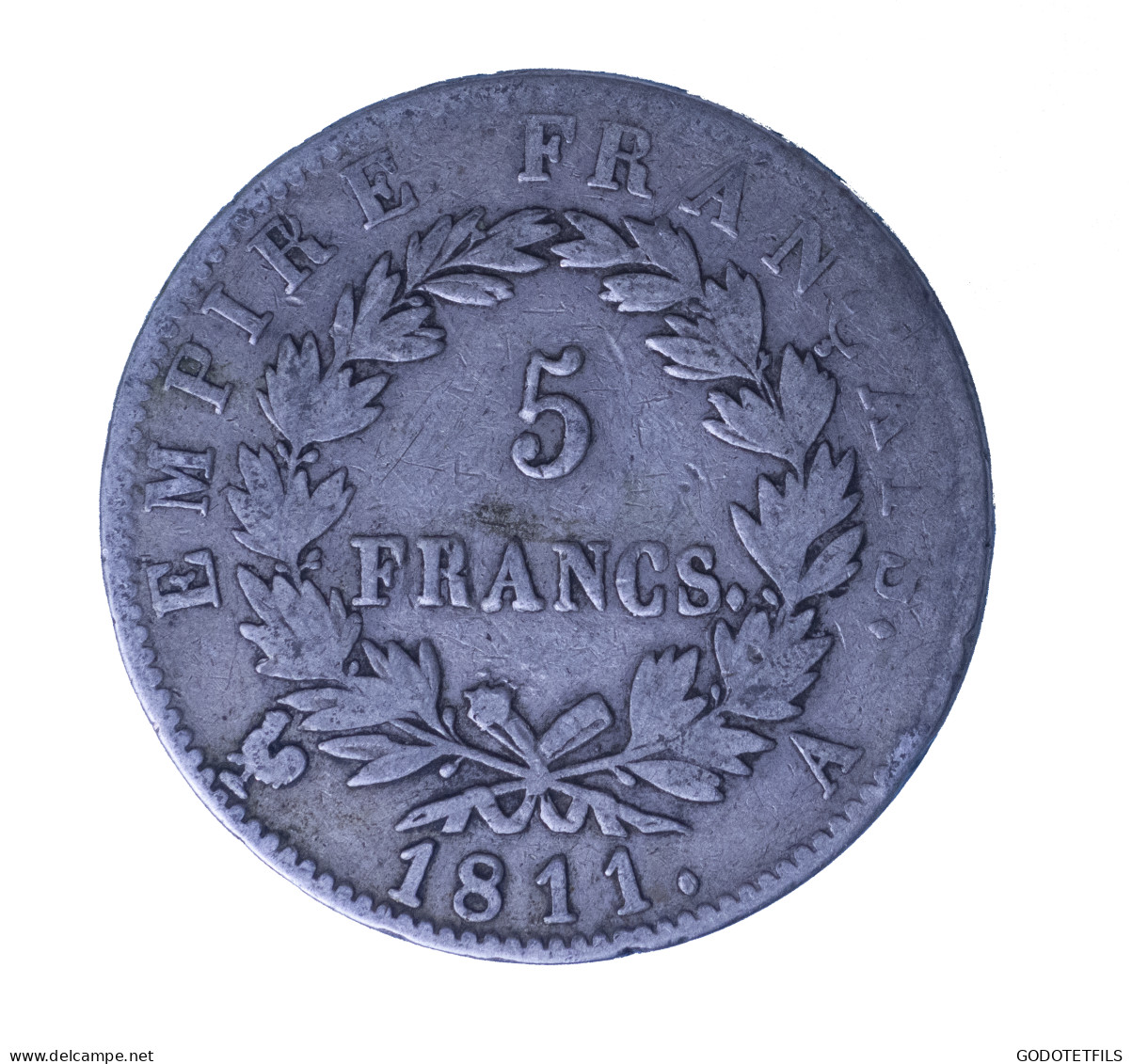 5 Francs Napoléon Empereur 1811 Paris - 5 Francs