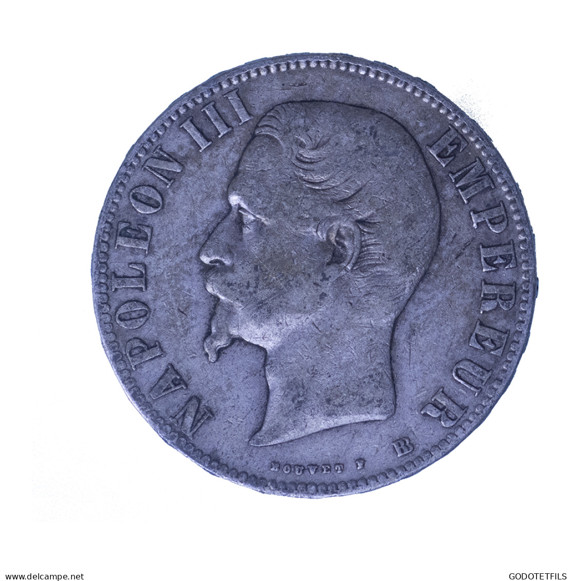 France-Second Empire-5 Francs Napoléon III 1855 Strasbourg - 5 Francs