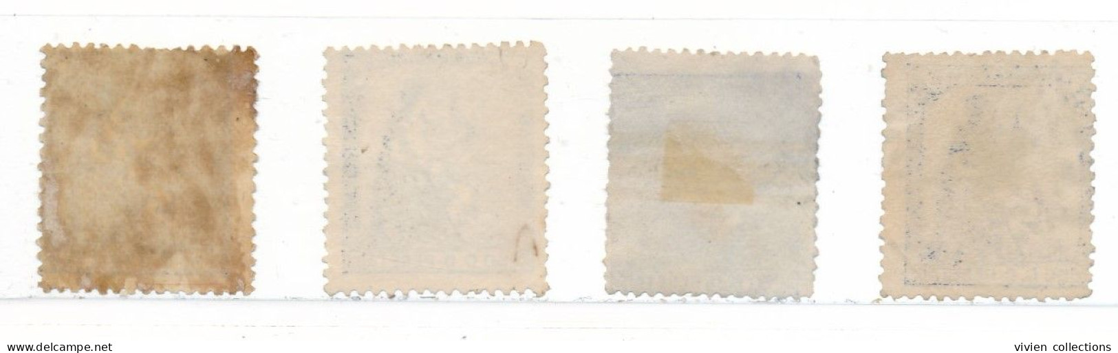 Espagne N° 136 X 4 : Neufs * Et (*) Nuances, Annulé Et Oblitéré - Unused Stamps