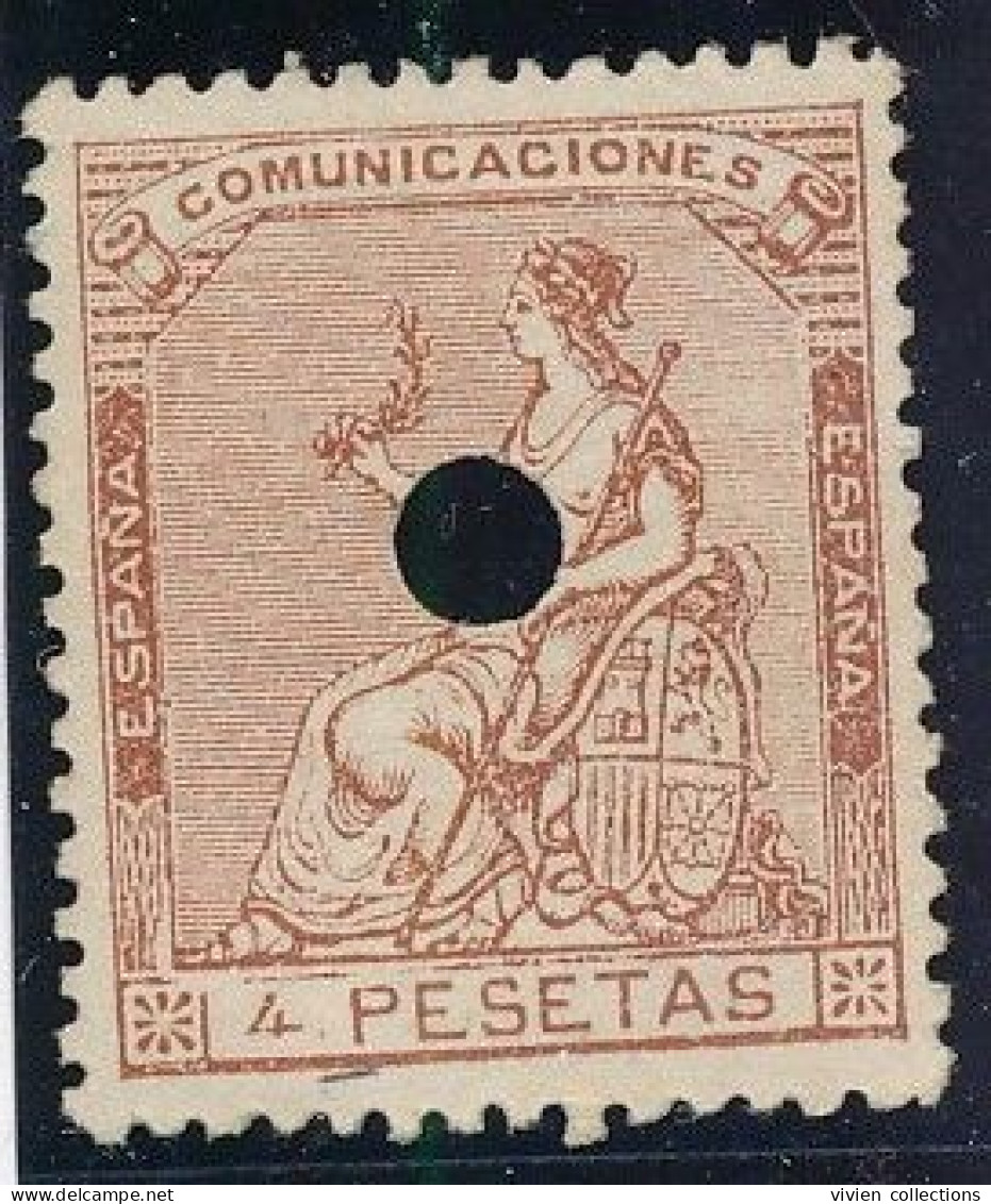 Espagne N° 138 Annulé Par Perforation - Ongebruikt