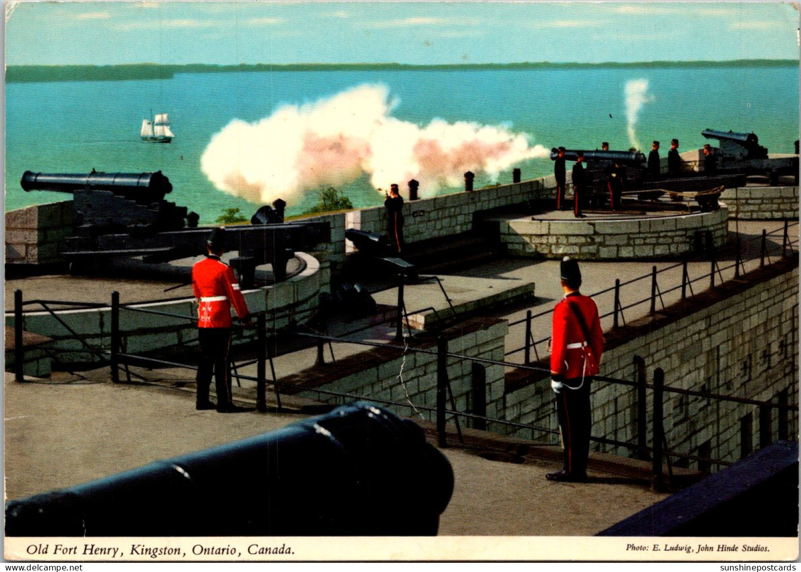 Canada Kingston Old Fort Henry East Battery Firing Cannons - Kingston