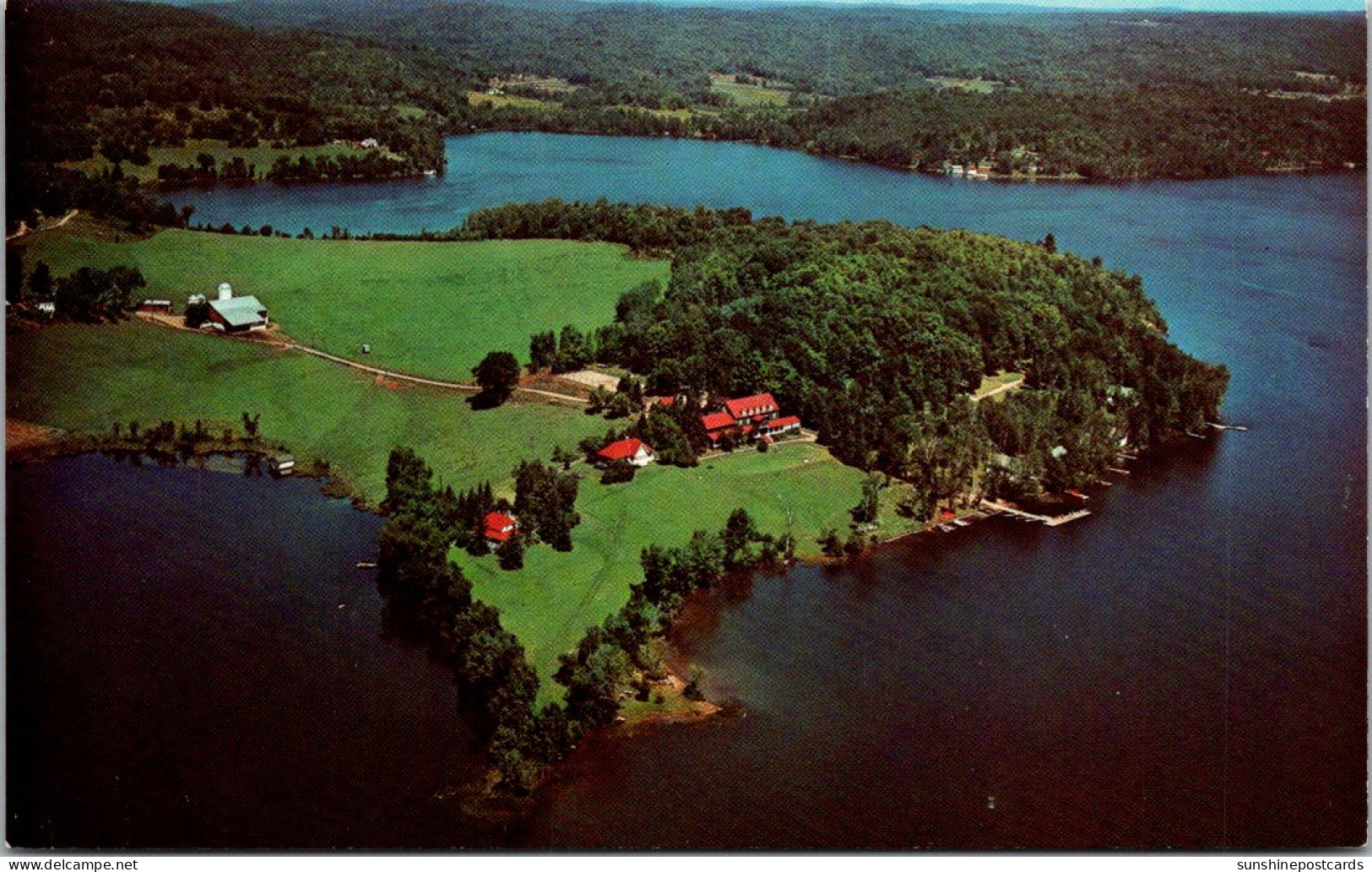 Canada Ontario Huntsville Peninsula Lake Aerial View Of Deerhurst Inn - Huntsville