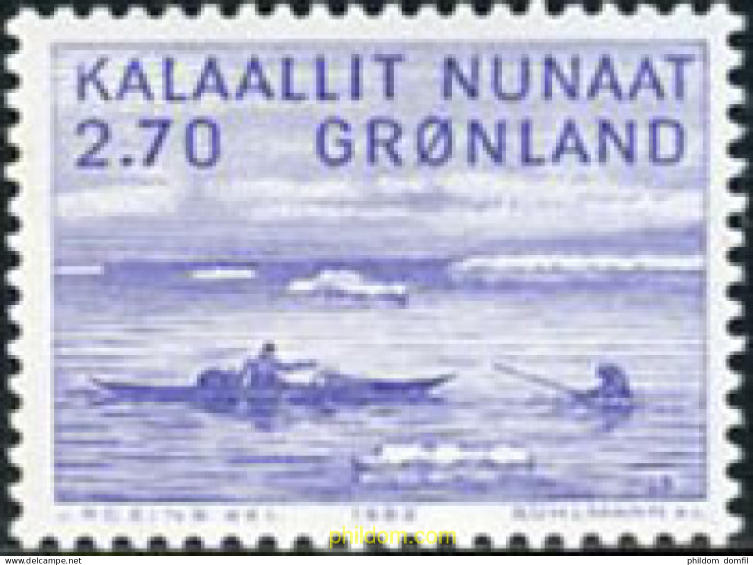 96895 MNH GROENLANDIA 1982 PINTURA DE JACOB DANIELSEN - Nuevos