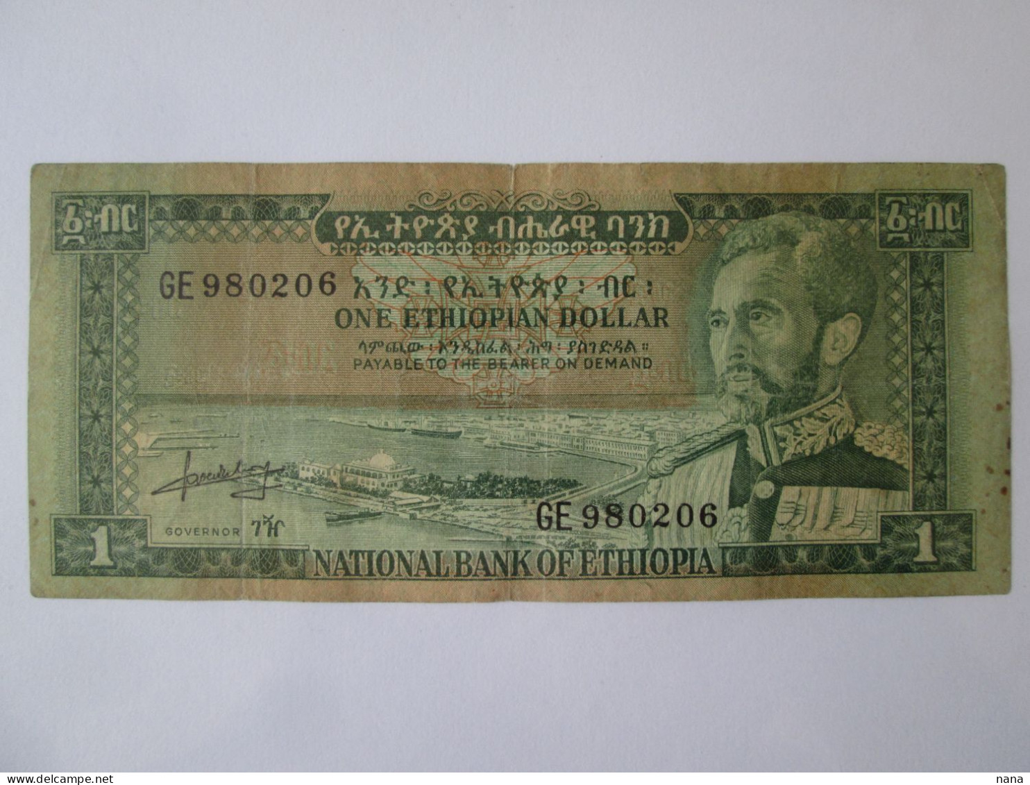 Ethiopia 1 Dollar 1966 Banknote,see Pictures - Etiopia