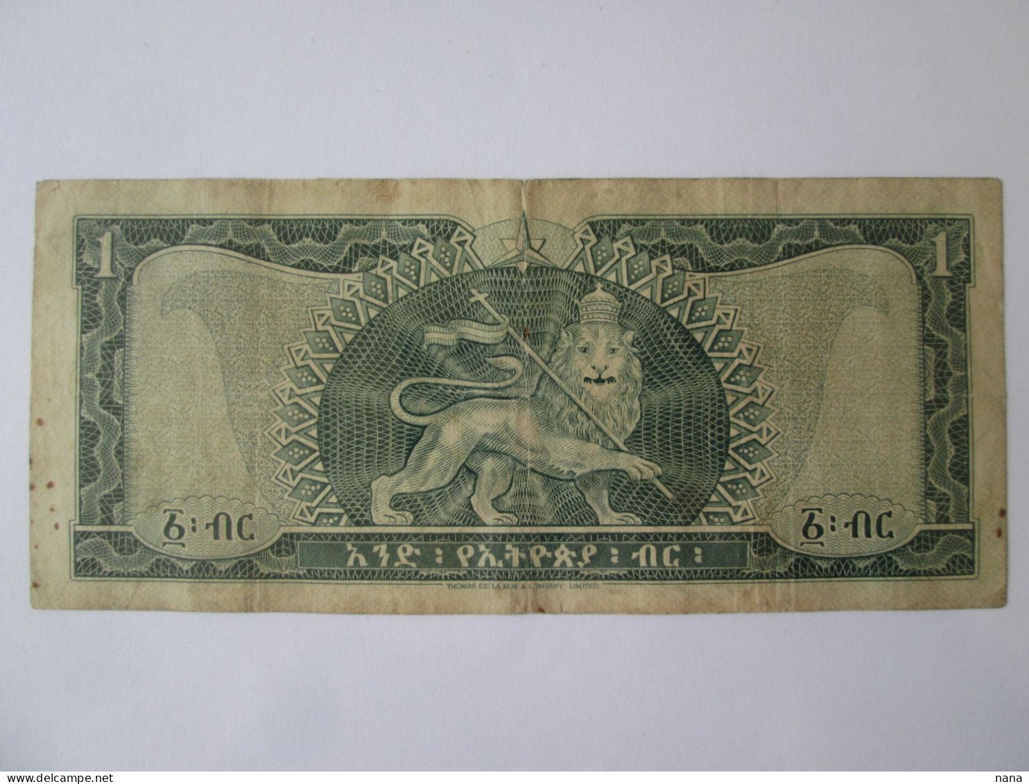 Ethiopia 1 Dollar 1966 Banknote,see Pictures - Ethiopia