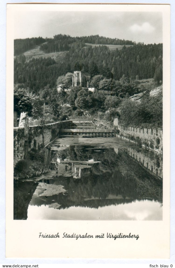 AK 9360 Friesach Kirchenruine Virgilienberg Stadtgraben Kunstverlag Franz Schilcher Metnitztal Kärnten Österreich - Friesach