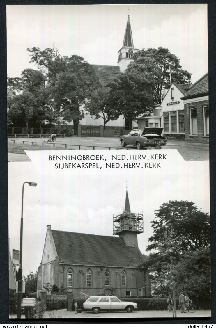 Benningbroek , Ned. Herv.kerk / Sijbekarspel, Ned.herv. Kerk - Not  Used   -- 2 Scans For Condition.(Originalscan !!) - Medemblik