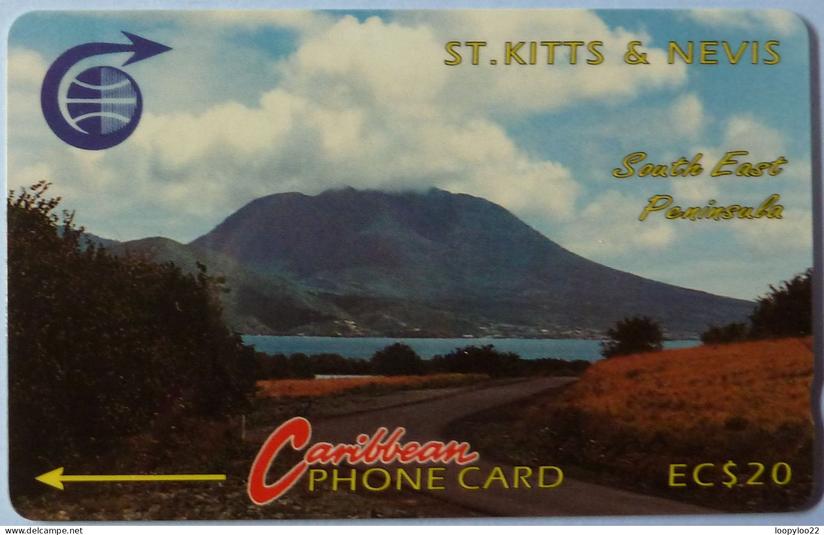 ST KITTS & NEVIS - GPT - STK - 3D - South East Peninsula 2 - $20 - 3CSKD - 1990 - Used - St. Kitts & Nevis