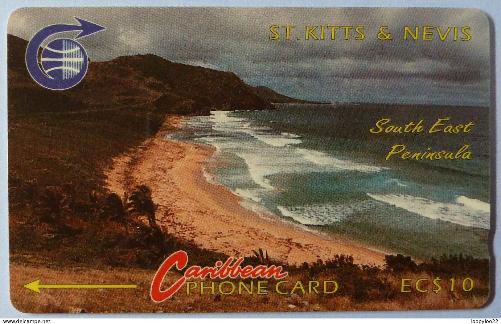 ST KITTS & NEVIS - GPT - STK-3B - South East Peninsula 1 - $10 - 3CSKB - 1990 - Used - St. Kitts & Nevis