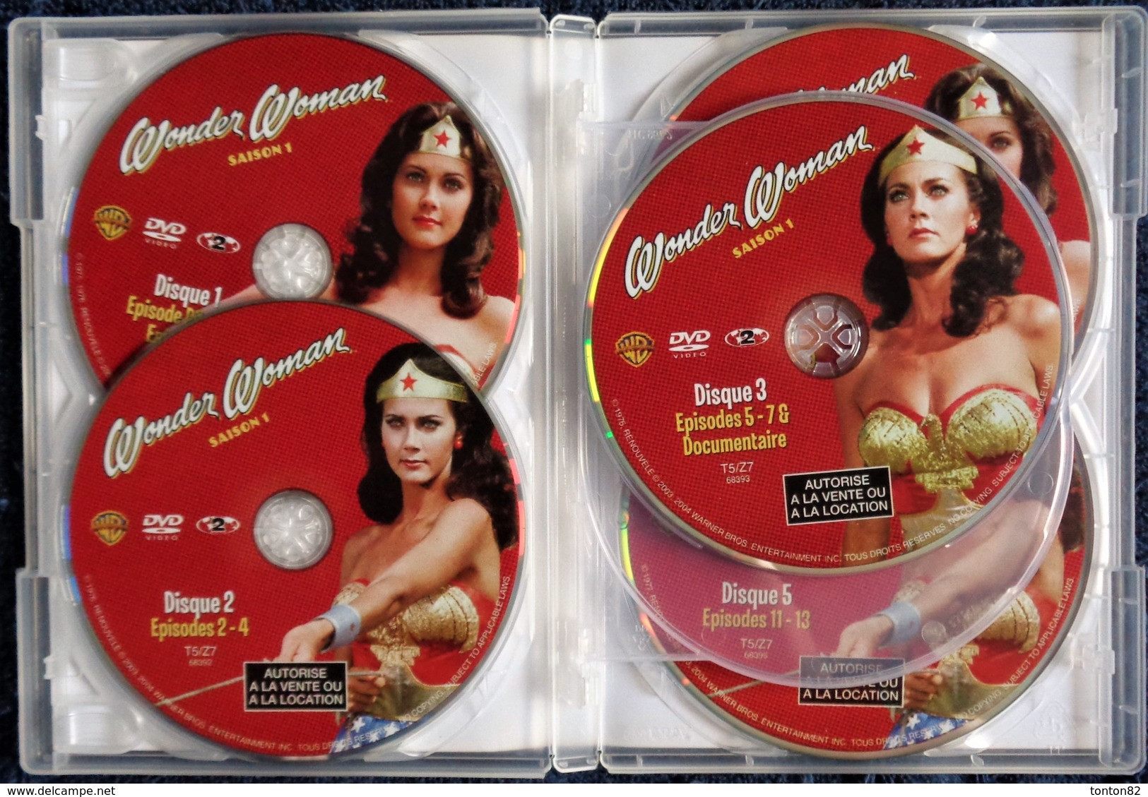 WONDER WOMAN - Première Saison - 5 DVD - 13 épisodes . - Séries Et Programmes TV