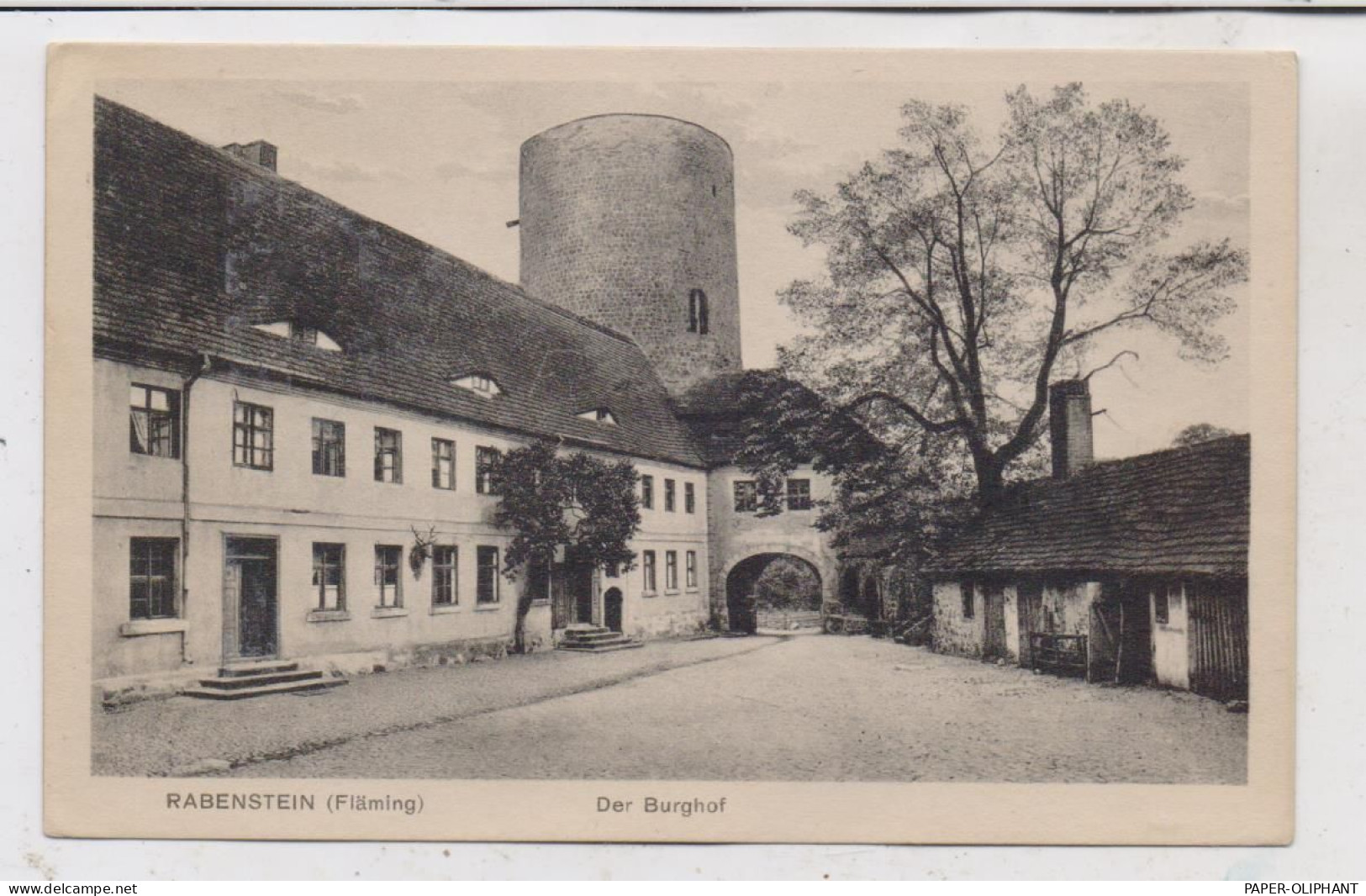 0-1824 NIEMEGK - RABENSTEIN, Der Burghof, Verlag Zernsdorf - Niemegk