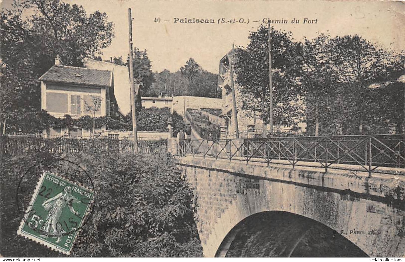 Palaiseau           91          Chemin Du Fort       N° 40   Petite Déchirure      (voir Scan) - Palaiseau