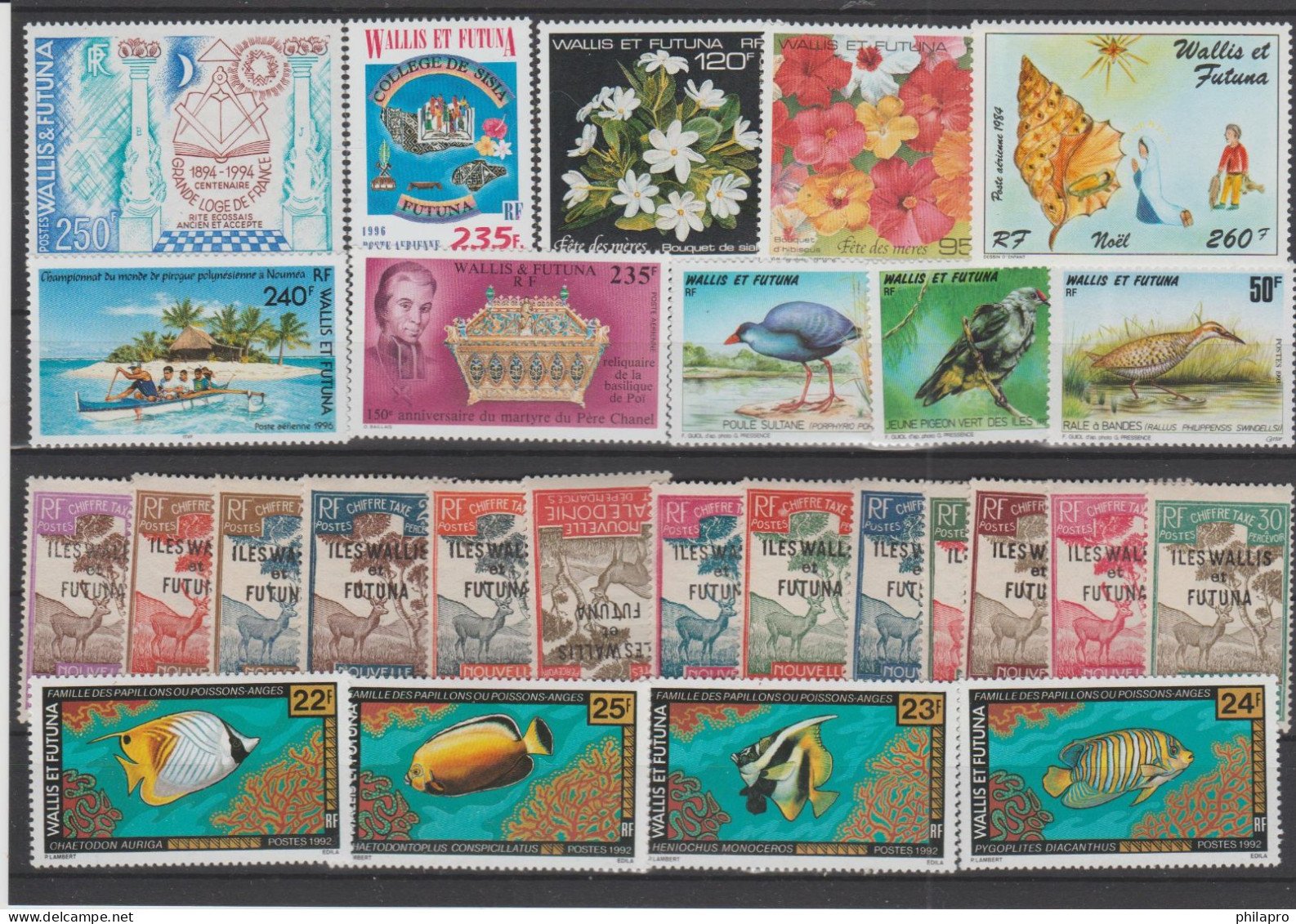 WALLIS & FUTUNA   Lot *Mint Hinged  Réf  T 1026 - Andere & Zonder Classificatie