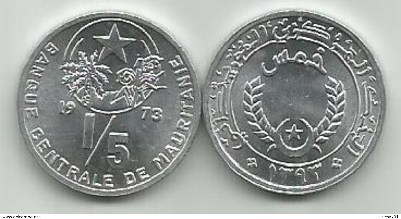 Mauritania 1/5 Ouguiya 1973. UNC - Mauritanië